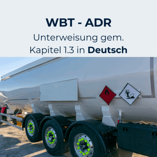 unterweisung gemäß kapitel 1.3 adr,gemäß ADR Kapitel 1.3