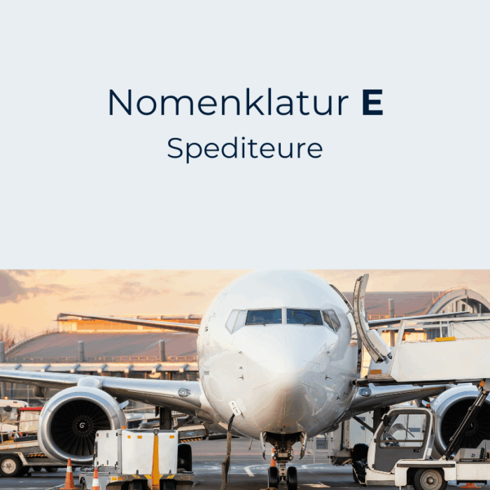 WBT Nomenklatur E in Deutsch