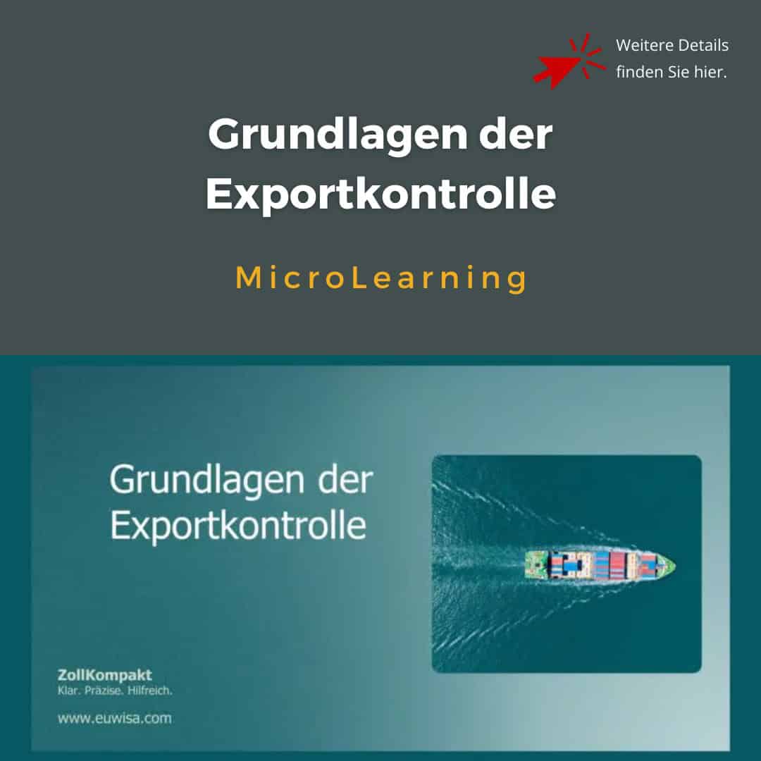 Grundlagen Der Exportkontrolle 2026, EUWISA GMBH