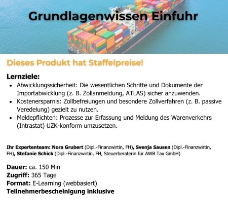 Grundlagenwissen Einfuhr [Digital]