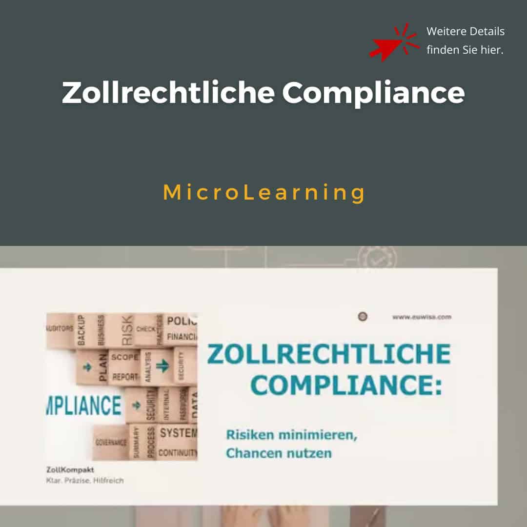 Zollrechtliche Compliance 2026, EUWISA GMBH