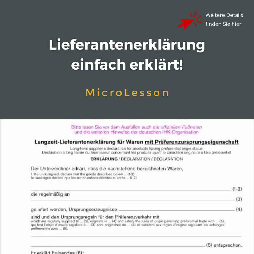 Lieferantenerklärung,Langzeitlieferantenerklärung,LLE,LE,Warenursprung,präferenzieller Ursprung,nicht-präferenzieller Ursprung,Präferenzrecht,Zollpräferenzen,Ursprungsnachweis,EUR.1,Ursprungserklärung Rechnung,UZK Ursprung,Präferenzkalkulation,Zoll Compliance