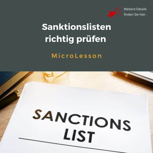 Sanktionslistenprüfung,Sanktionslisten Export,Exportkontrolle Sanktionslisten,EU Sanktionslisten,UN Sanktionslisten,OFAC SDN List,Geschäftspartnerprüfung,Screening Export,False Positive Sanktionsliste,Dokumentation Sanktionslisten,Compliance Export,ICP Exportkontrolle,AWG §18,AWV §§74–77