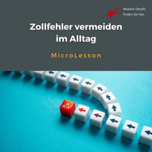 Zollfehler,Zollabwicklung Fehler,Ausfuhranmeldung Fehler,Warentarifierung,Zolltarifnummer,Ursprungsnachweise,Lieferantenerklärung,Präferenzrecht,Zolldokumente Export,Exportkontrolle Grundlagen,Sanktionslistenprüfung,ICP Exportkontrolle,Compliance Zoll